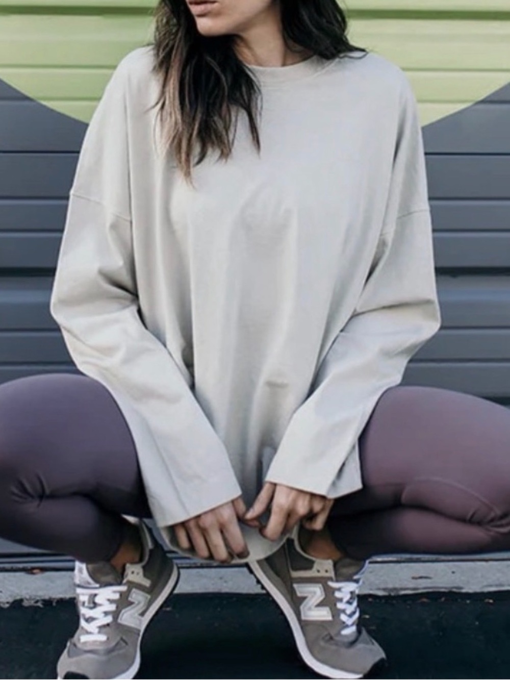 Joah Brown vintage Long Sleeve Crewneck tshirt